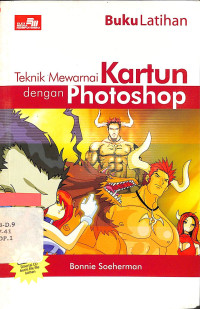 Image of Buku latihan teknik mewarnai kartun dengan photoshop
